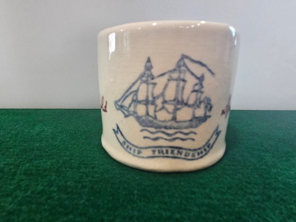 Vintage shaving set with old spice shaving cup